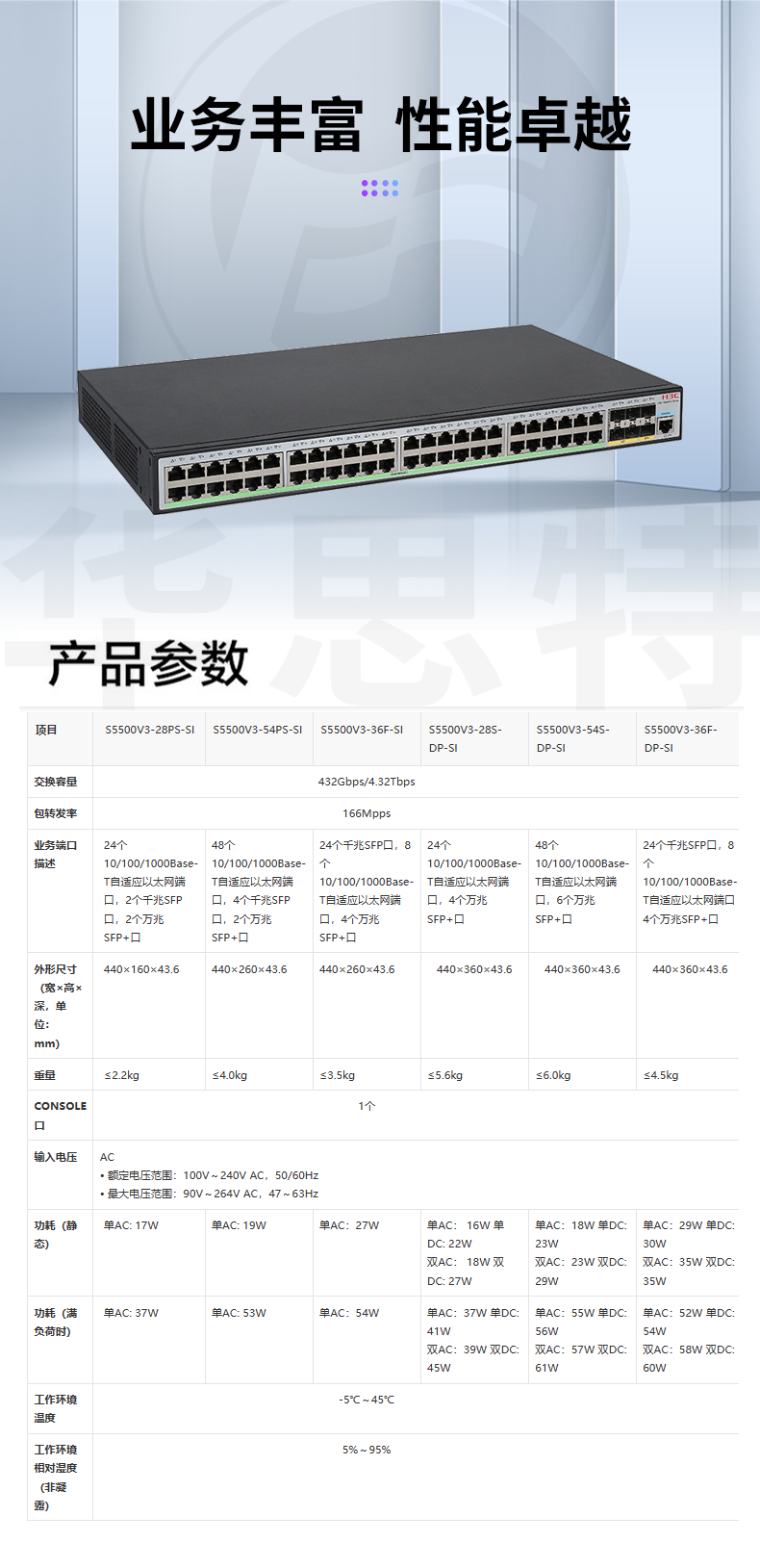 华三交换机 S5500V3-54PS-SI